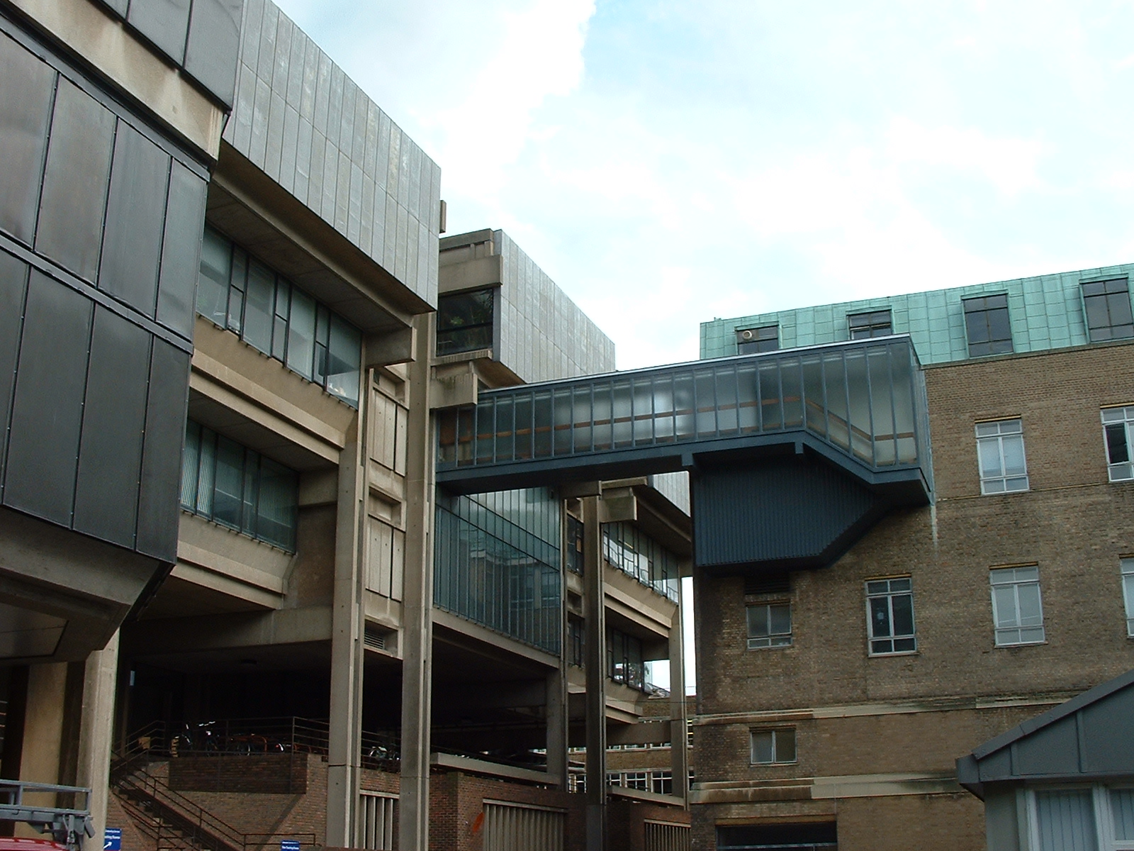 The beautiful Computer Lab building in which the coffee pot was located.  The Trojan Room is, if I remember correctly, the set of glass windows almost in the centre, visible below the bridge.